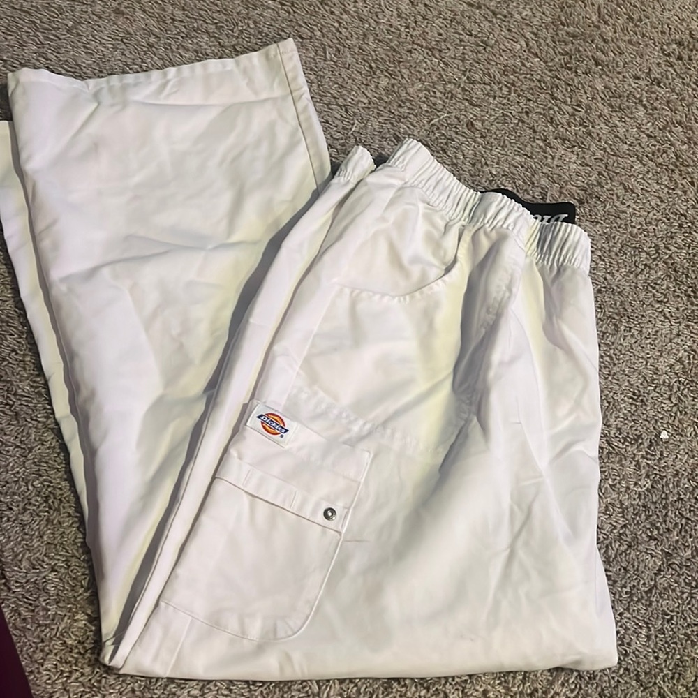 Womens white dickies scrub pants size 2XL
